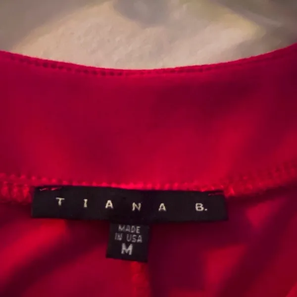 Tiana B Fuschia Halter Gown - Image 2