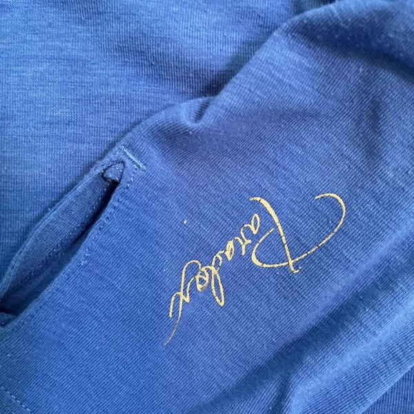 Paradox Merino Blend 1/4 Zip Pullover Blue Thumbhole Athletic Top Small Active - Image 2