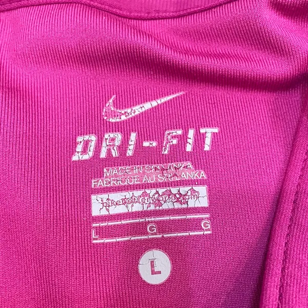 Nike Women's Magenta Full-Zip Dri-fit Jacket size large - Image 5