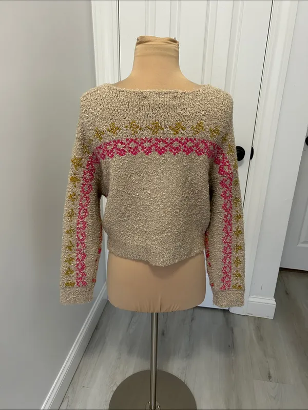 Natural Life Boucle Printed Sweater - Image 4