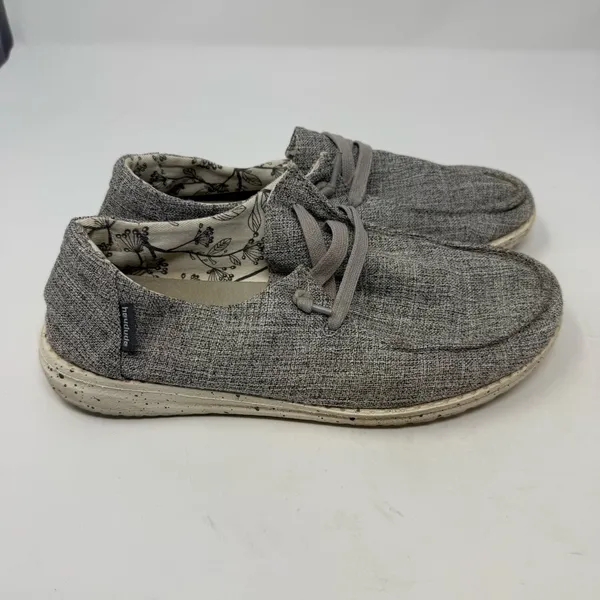 Hey Dude Grey Wendy Linen Slip-On Shoes Size Women’s 7 - Image 2