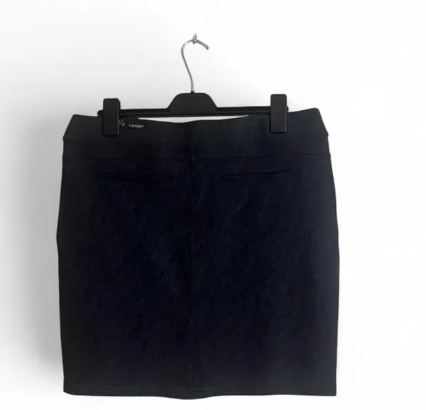 Liverpool Jean Co. Skirt Sz 14 Black/Gray Textured Casual Work Wear - Image 2