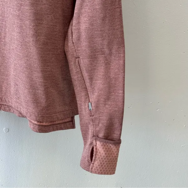 Nike Women's‎ Performance 1/4 Zip Activewear Athleisure Top Dusty Pink XL - Image 5
