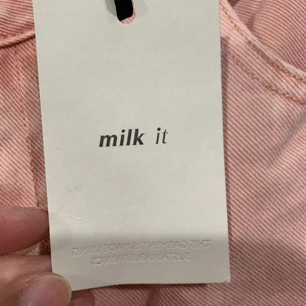 Milk It Anthro Size 30 Jeans The Ragged Priest Baby Flare Waist Cut Out Pink NEW - Image 7