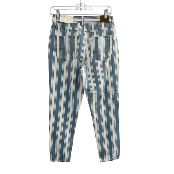 American Eagle Mom Jean Retro Indigo Stripe High Rise Denim Pants Size 2‎ NWT - Image 3