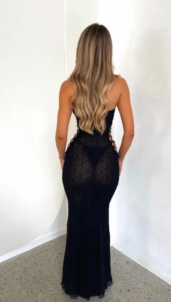 Outcast Clothing Whitley Maxi Dress Black - Image 2