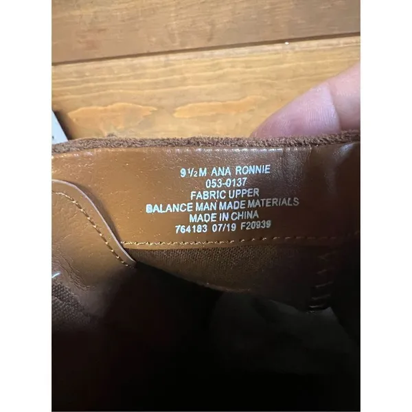 a.n.a Ronnie Faux Suede Boots Sz 9.5 Whiskey NIB - Image 10