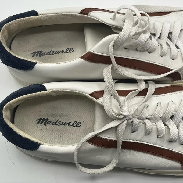 Madewell Style # MA139 Sidewalk Low Top Sneakers in Leather & Suede Sz 8.5 - Image 9