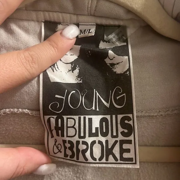 ✨Young Fabulous & Broke Sandrine M/L Cream Coat✨ - Image 5