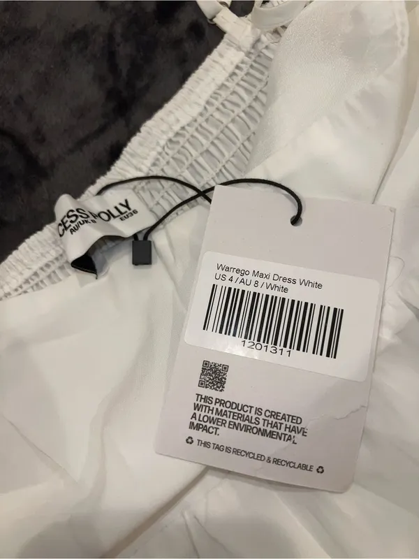 Princess Polly Warrego Maxi Dress in White Size 4 New with tag - Image 8