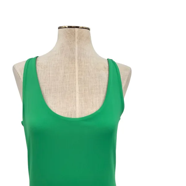 Meshki India Scoop Neck Maxi Dress‎ Tank Bodycon Bright Green Size Large - Image 2