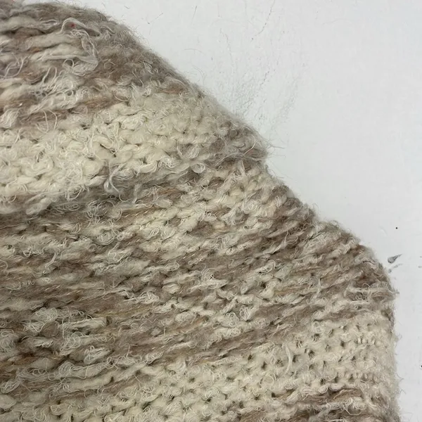 Sleeping On Snow Sweater Womens Beige Cardigan Open Asymmetrical Flowy XS - Image 10