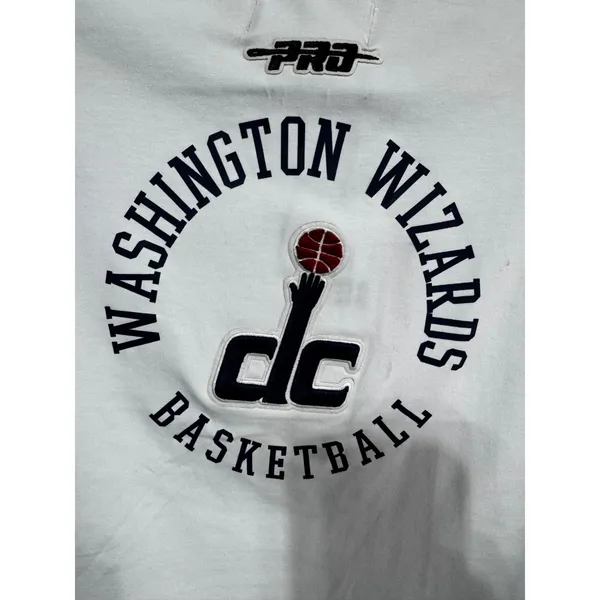 Pro Standard Women's Large White Washington Wizards NBA Boxy Crop Top Shirt New‎ - Image 3