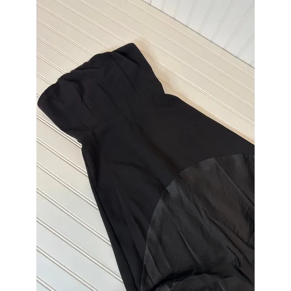 Lulus Compelling Style Black Strapless A-Line Maxi Dress Holiday Banquet Large - Image 5