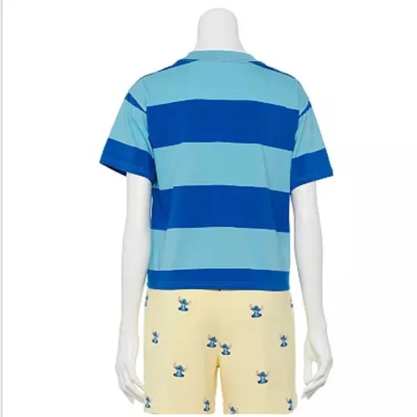 Stitch Aloha striped graphic t-shirt - Image 2