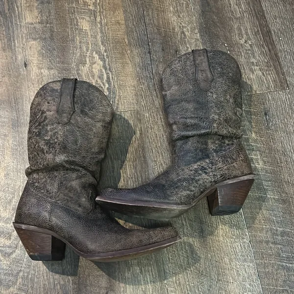 Durango Women's Slouch Western Boots 11”‎ Brown Size 7 M - Image 6