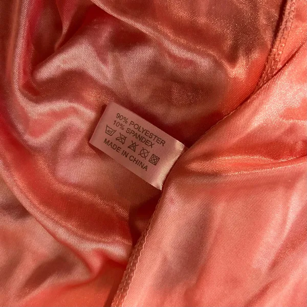 VTG Y2K Tracy Pink Silky Lace Baby Doll Slip Top Cami Fairy Medium Coquette 90's - Image 9