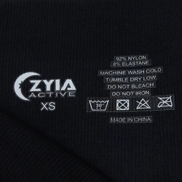 Zyia Black and White Light n Tight Ombre Seamless Performance‎ Leggings Size XS - Image 6