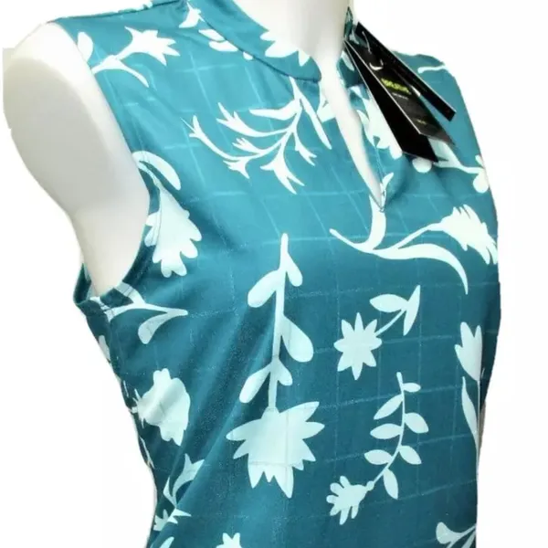 Nike Golf Victory Floral Print Sleeveless Golf Polo NWT Small - Image 5