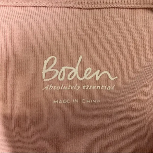 Boden light pink long‎ sleeve shirt t-shirt casual minimalist women’s size large - Image 3