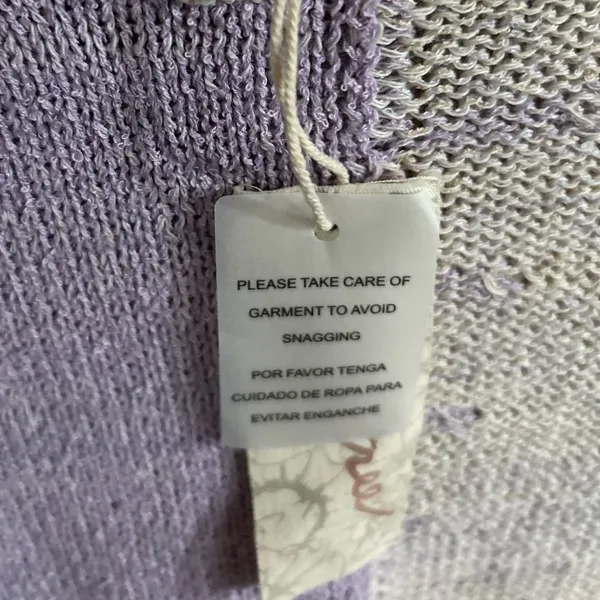 Mystree Lilac/Cream/Blush Color Block Sweater NWT Small - Image 4