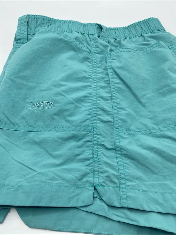 AFTCO American Fishing Tackle Co. Teal Blue Fishing Shorts Women's 8 Outdoor - Image 2