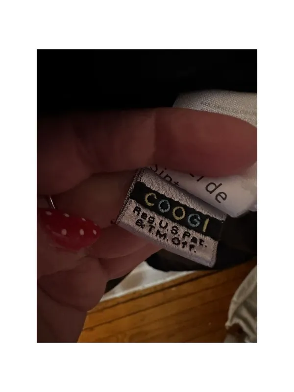 COOGI Women's Black Tweed Puffer Jacket Gold Buttons Large - Image 6