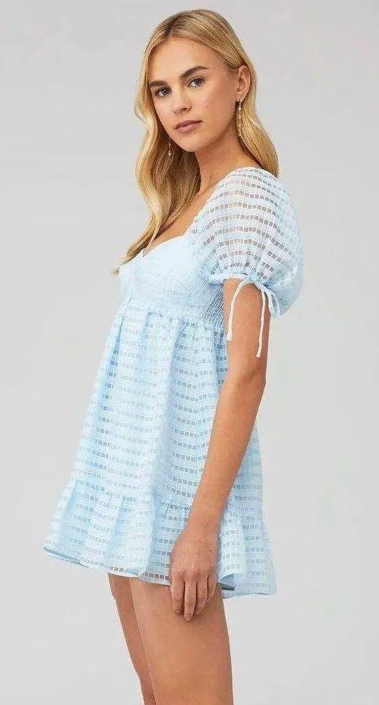 Amanda Uprichard Sicily Dress Powder Blue - Image 2