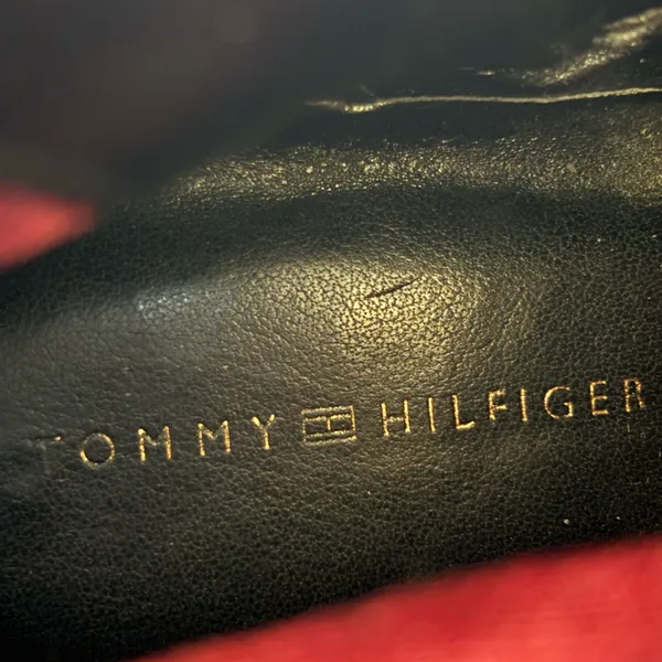 Tommy Hilfiger Black Leather and Suede Ankle Booties Witchy size 8M - Image 2