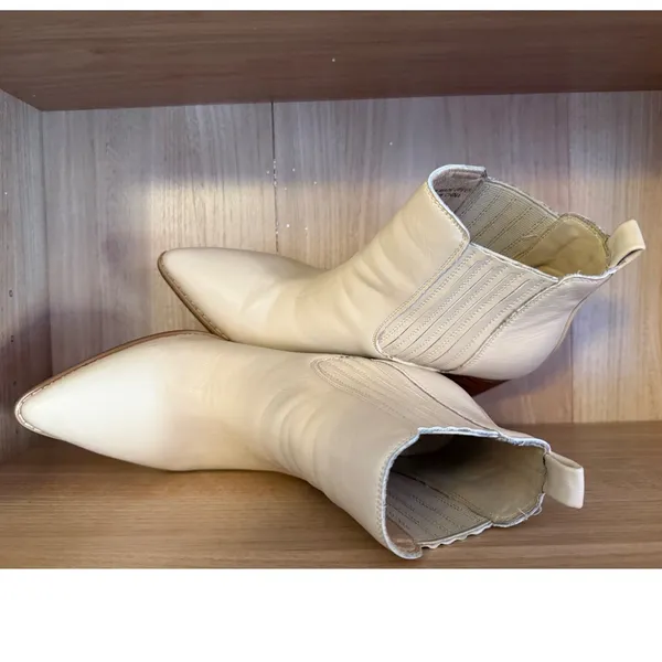 Oasis Society 6.5 Womens Pointed Almond Toe Slip On Calf Boot Coastal Cowgirl - Image 9