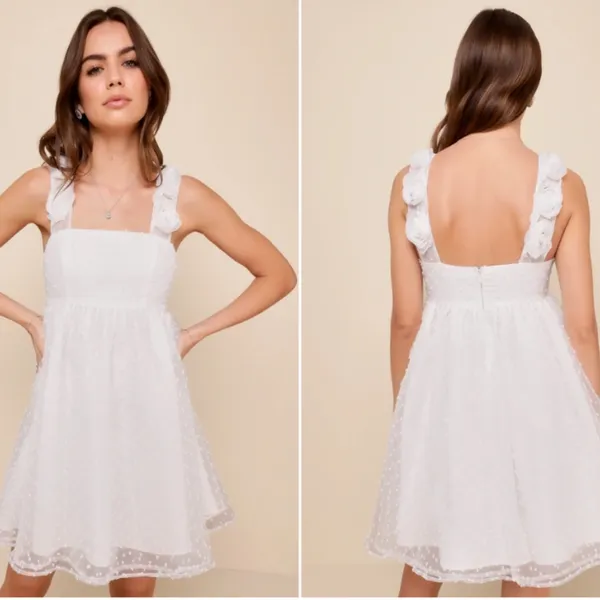 LULU's Bachelorette Engagement Bridal Shower Honeymoon Casual Brunch Mini Dress - Image 5
