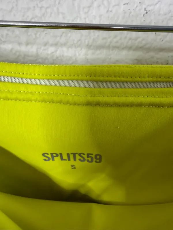 SPLITS59 Kinney High Waist Tight in‎ Neon Green Womens Size S - Image 3