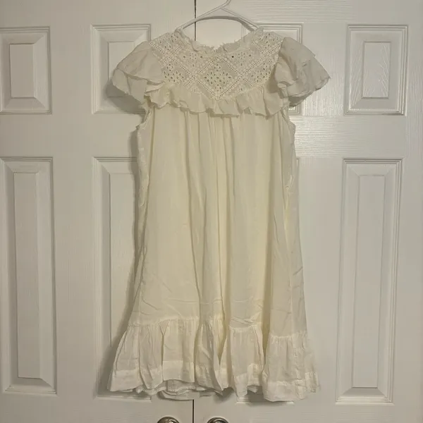 LINI White Eyelet Dress - Image 9