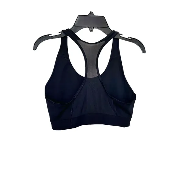 Adidas Top Cropped Activewear Sz Small Womens Sports Bra Logo Mesh Work Out Gym - Image 3
