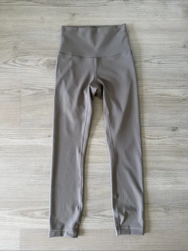 Lululemon Wunder Train High-Rise Leggings – Neutral Taupe Grey - Image 3