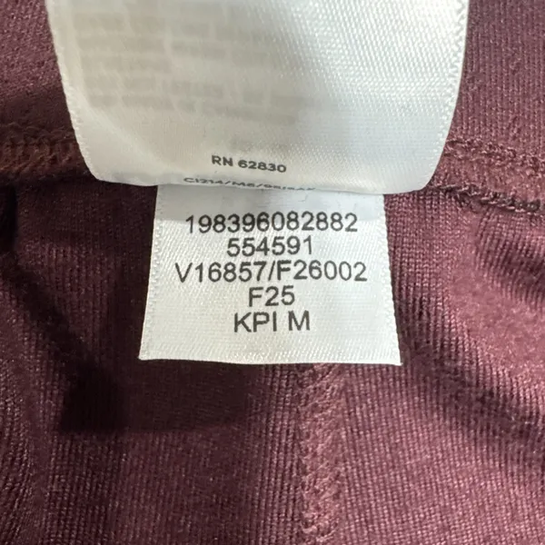 Lands' End Women's Pointelle Sleep Pajama Pants Wide Leg Size M (10-12) Burgundy - Image 5