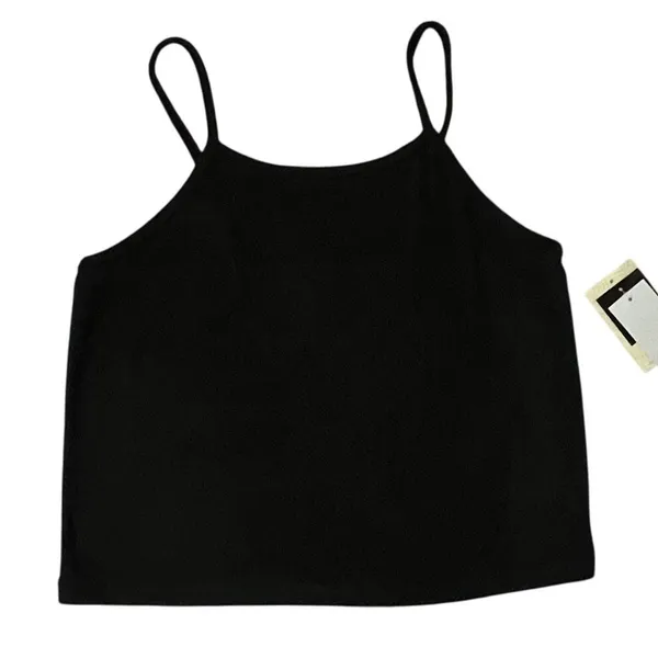Miken Swim (M) Cami Strap Terry Cloth Cropped Tank Top Vacation Beach Coverup - Image 4