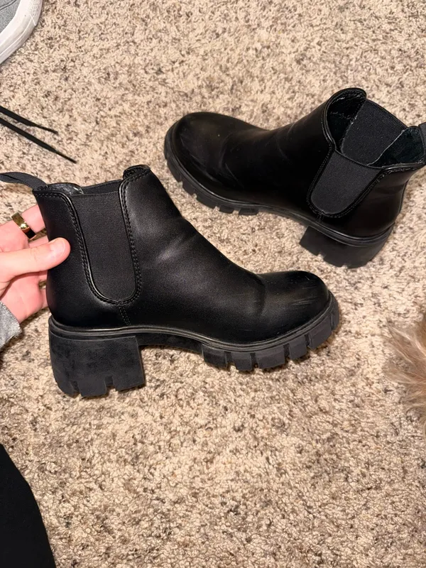 Steve Madden Hamlet Boots Black - Image 3
