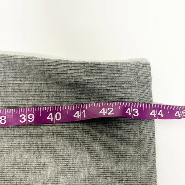 Quince Womens Soft Tencel Rib Knit Long Sleeve Midi‎ Lounge Dress Size XS Gray - Image 12