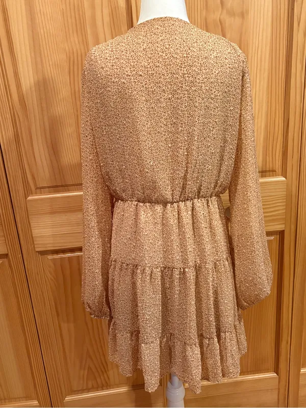 Altar'd State boho leopard print mini dress women’s L - Image 2