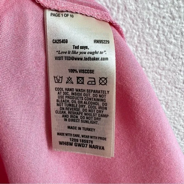 Ted Baker London Pink Open Sleeve‎ Tee - Image 7