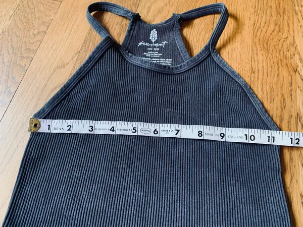 Free People happiness crop top washed black size XS/S - Image 7