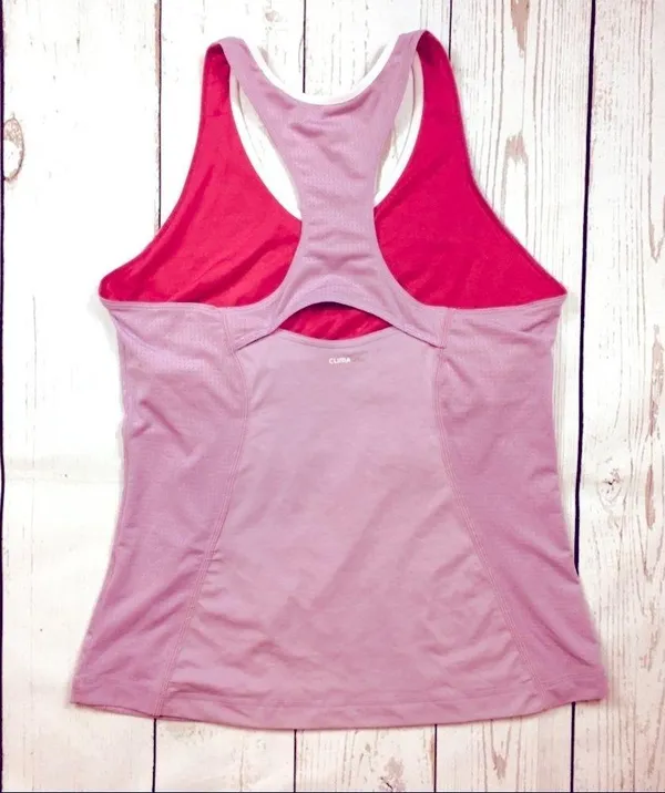 Adidas Climalite Racerback Tank Top Purple Size M - Image 3