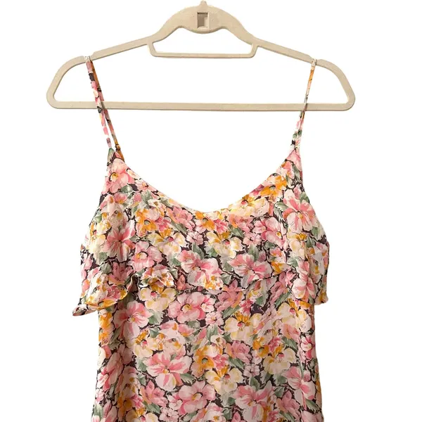 JOIE Hydeia Garden Floral Silk‎ Maxi Dress Sz Medium - Image 5