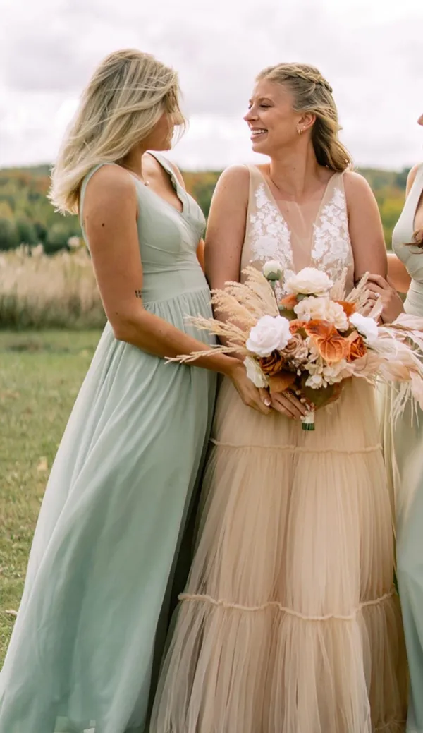 Bridesmaids Dress - Dusty Sage - Image 3