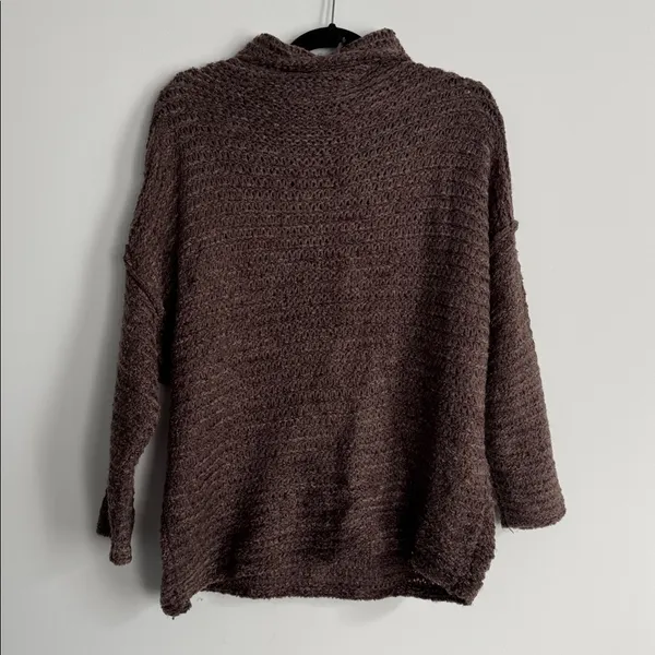 Aerie Cozy Brown Knit Sweater Size M - Image 6