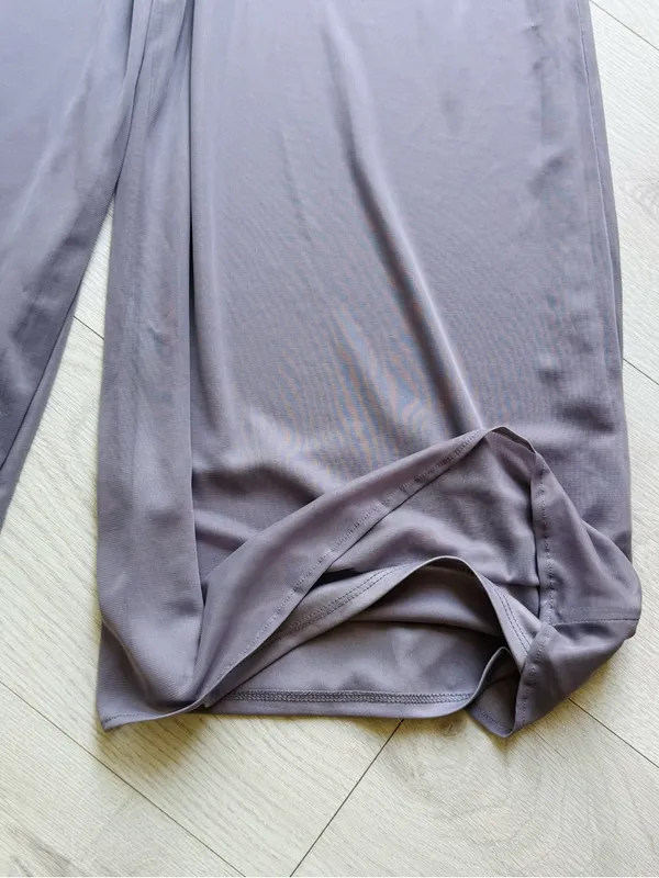 MSK Gray Sheer Palazzo Wide - Image 6
