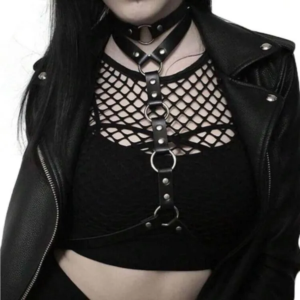 Oring O Ring Harness Belt New Black - Image 2