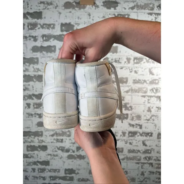 Nike | women white leather high top shoes - Image 9