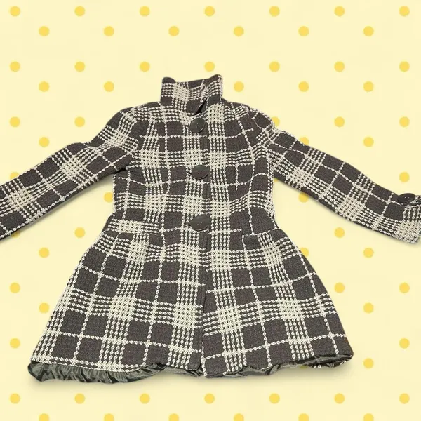 Macy's Plaid peacoat - Image 5